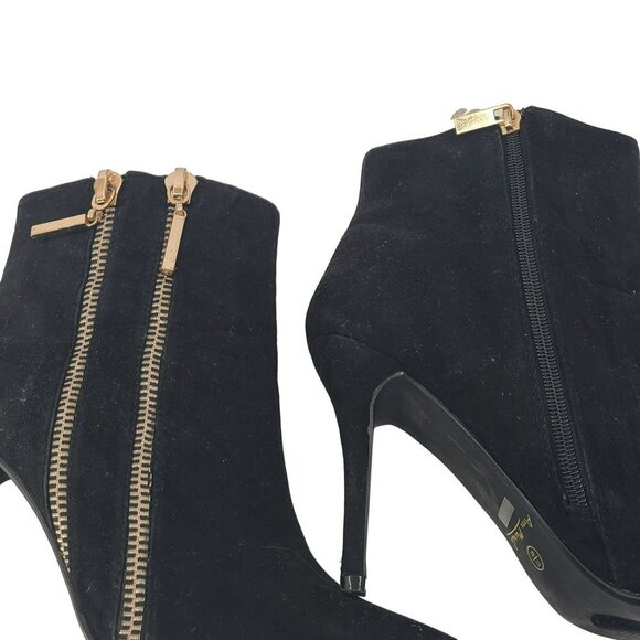 Anne Michelle Women's Heeled Ankle Boot Black Size 11 - Picture 8 of 9